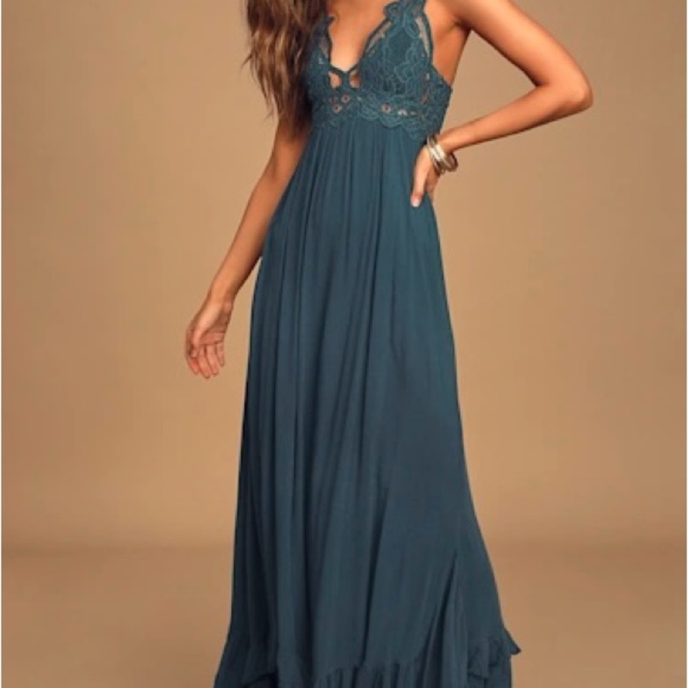 Free People “Adella” maxi dress size Large